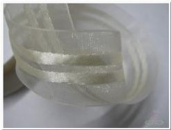 Lint Prestige= zonder draad  / rol - wit 00 Lint Prestige=