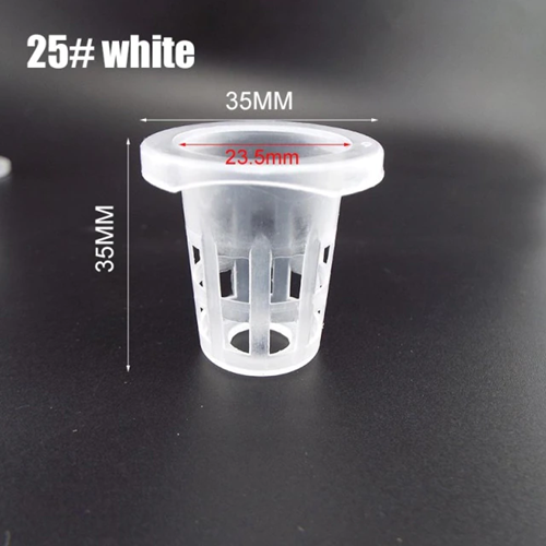 Kweekmandjes, stekken en zaaien dmv Hydrocultuur +/- 10st 2-3.5x3.5cm  stekken en zaaien op water #25  