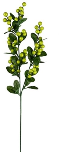Bessentak 70cm BERRY SPRAY GREEN / st Kunst Bessentak Berry 