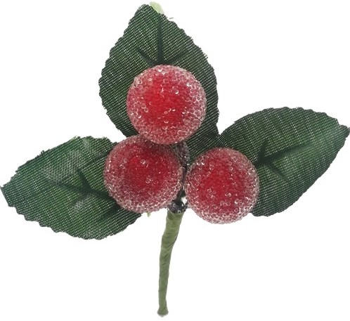 Besjes FROSTED RASPBERRY PICK RED Rood 10 cm/ zakje 6 st ook leuk als corsage