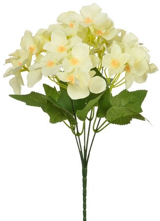 Hortensia 30cm HYDRANGEA BUSH Creme Zijdebloem flowerwall vuller