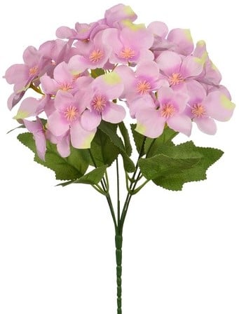 Hortensia 30cm HYDRANGEA BUSH Roze Zijdebloem flowerwall vuller