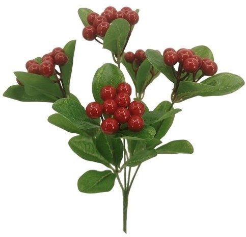 BERRY BUSH RED 32cm  Rode bessen Kunst Rode Bessentak Berry bush  