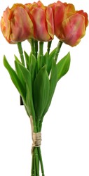 Actie Tulp Tulpen Yellow Pink 33cm Bundel 5st Merk: PURE   Zijde Tulpen