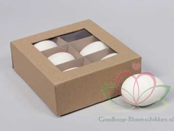 Actie Zwaneneieren 9 cm. doos +/- 6 stuks van E 9.99 voor E 7.99 Leeggeblazen voor decoratie