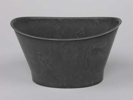 Pot Basic Grey OVAAL 22x15x12cm. Leuk model