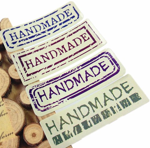 80 Stickers Labels Handmade Uppercase different style 80 Stickers Labels