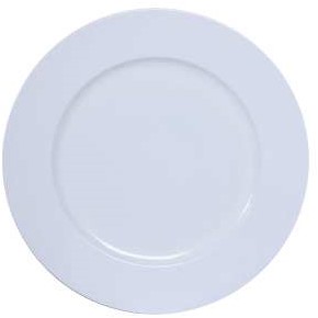 Onderbord White Shiny 20 cm. rond bloemschikken en decoratie