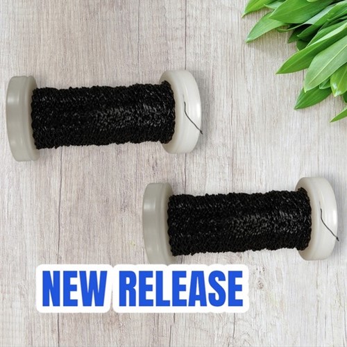 Bouilloneffectdraad 25 gram. Zwart Bouilloneffectd