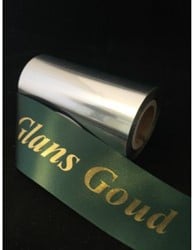 Inkt voor Lintprinters Transferfilm glansgoud tbv 621/24X  100 m lengte x 90 mm breedte Grote kern voor CLP-8301 Citizen 6621 + 621