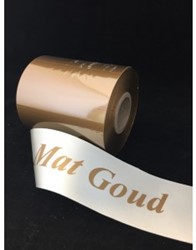 Inkt voor Lintprinters Transferfilm MatGoud, tbv TSC, MM en Argox 300 m lengte x 90 mm breedte grote kern