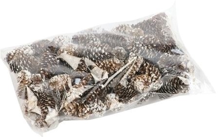 Pinecone Mini Spruce Bruin- Wit 180gr mini dennenappeltjes