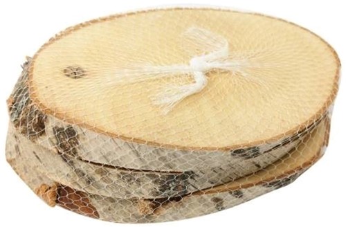 Boomstamschijf Berkenschijf Ovaal 3 stuks  Natural Slice Birch Ovl 3Pcs L20/25 W12/15 H2cm