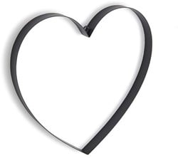  Frame Plat Metalen hart 30 cm *2.5 cm zwart Metalenframe Metal heart lijkt me leuk idee voor Epoxy