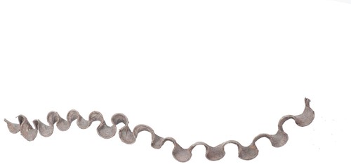 Gekrulde tak Lapu lapu twig 75x3cm. white wash Lapu lapu twig 75x3cm.