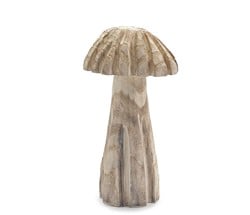 Houten Paddenstoel 'Fungi' Ø20x38cm voor bloemschikken en decoratie Paulownia tomentosa