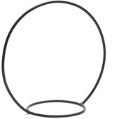Frame Metalen Ring met ring +/- 30 cm zwart Hanging Circle with ring