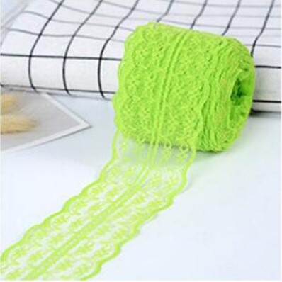 Budget Lint Kant Limegroen +/-45mm 10 yard Kant 45 mm