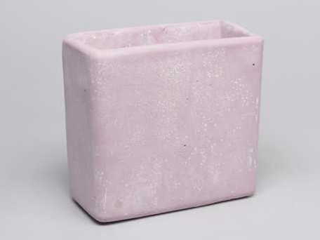 Cement flowerpot ''high'' roze cement 19x9. 5x18cm. Medium' mooie cementpot