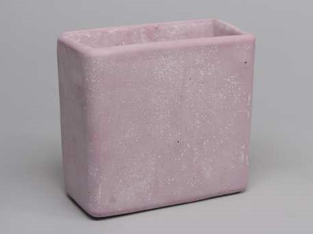Cement flowerpot ''high'' roze cement 22x11x20. 5cm. Large' mooie cementpot