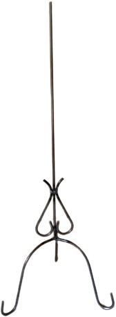 Metaalstaander Mini torsohouder  44.5cm Hoog en 18cm Breed   Zo van de smid dikte 4mm