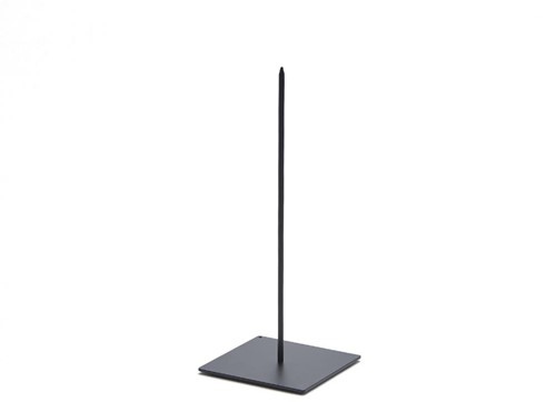 Actie Metaalstaander klein / Metalen pin standaard Solid +/-8*8*20 cm. - zwart standaard voor bloemschikken en decoratie