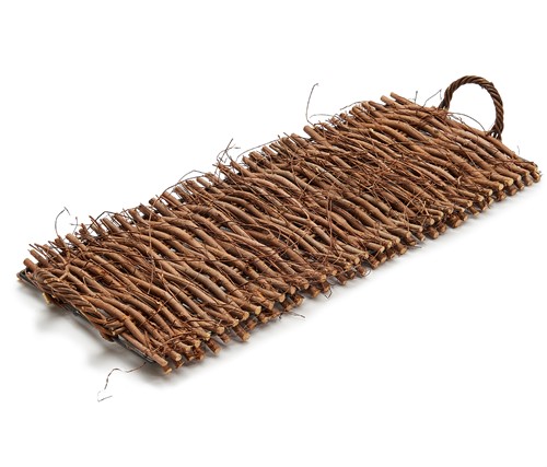 Natuurlijk dienblad rechthoek 'Twiggy' 50cm  / st Kan ook hangen 50x22cm