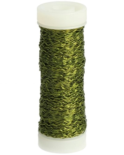 Bouilloneffectdraad 25 gr Olijfgroen 15 Bouilloneffectdraad
