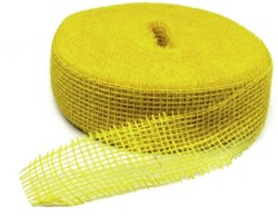 Jute band Juteband Jutte Geel rol 40 meter 5 cm. Jute band Geel