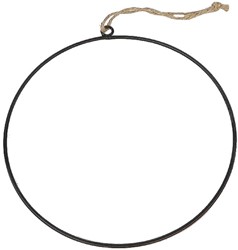  Metalen Ring HANG Hula Hoop Floral 30 cm  Rond frame Dia 30cm incl touw 48cm hoog