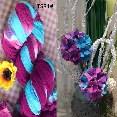 Nylon Violet, paars,blauw  Multi-tone voor het maken van bloemen Nylon