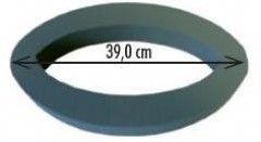 Steekschuim Ellipse oase voor verse bloemen 39 cm. open