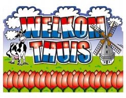 Deurbord ''''Welkom Thuis'''' 47*34 cm.' 'Deurbord ''''Welk'