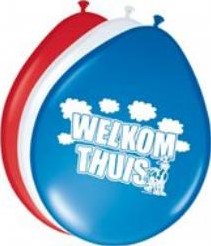 Ballon 30cm. Welkom Thuis 8st Ballon 30cm. Wel