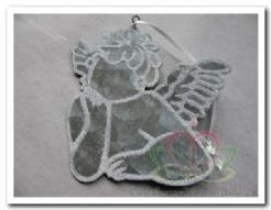 Metalen Hanger Engel 7x8 cm. Metalen Hanger
