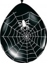 Ballon 30cm. Spinneweb 8 stuks Ballon 30cm. Spi