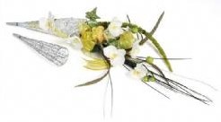 Koker draad, verchroomd metaal 5 *20 cm. Koker draad, ve