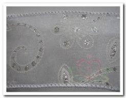 Lint Sparkling Wedding Wired Wit breed 63 mm/rol Lint Sparkling