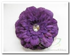 Gerbera met clip Paars Zijdebloem Gerbera met clip Paars Zi