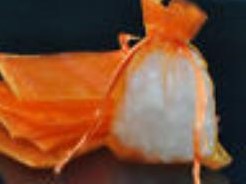 Giftbag organza Oranje 9*13 cm. Giftbag organza Oranje