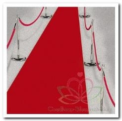Rode Loper 4, 5 meter x 60 cm. Stof geen tapijt