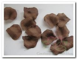 Blad zijde blaadjes Bruin rozenblaadjes Blad zijde blaadjes Bruin