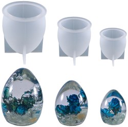 Siliconenmal Eivorm S 50mm / per stuk voor Epoxy Resin, Zeep, Kaarsen excl decoraties