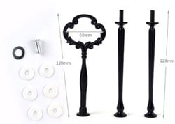 Benodigdheden voor Siliconenmal Etagiere Zwart  02 voor Epoxy Resin en andere hobby's