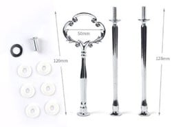 Benodigdheden voor Siliconenmal Etagiere Zilver  02 voor Epoxy Resin en andere hobby's
