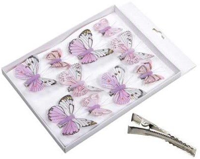 Vlinders Rozelilatinten 5-8 cm. Pak 10 st Vlinder Vlinders