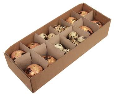 Actie 32 Eieren mix 8 kippeneieren+24 kwarteleitjes naturel leeggeblazen voor decoratie