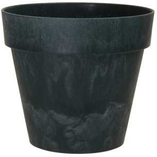 Bloempot flowerpot Ibiza betonlook loodlook 12 cm Zwart Black Bloemenvaas pot ook voor bv bloemschikken