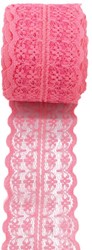 Budget Lint Kant Watermeloen +/-45mm 10 meter Watermelonred kant 45 mm