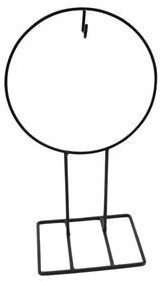 Frame metalen ring Kransen standaard zwart D 26 H 47 cm Rond frame op voet